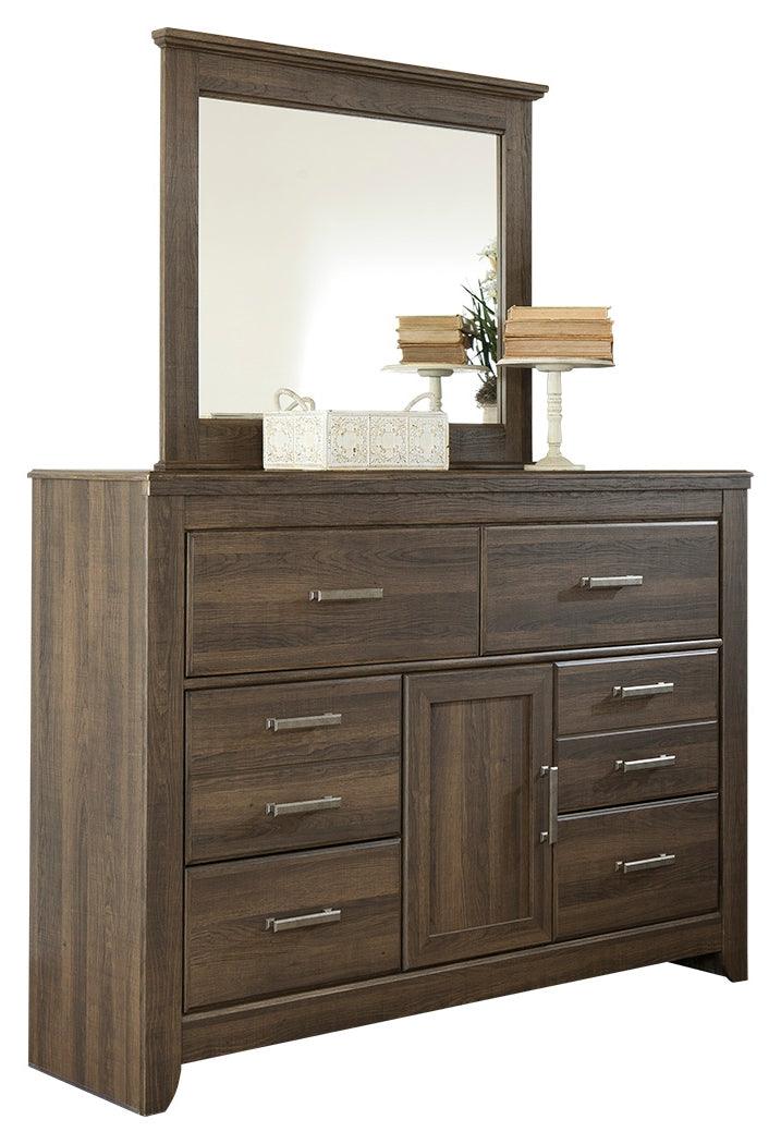 Juararo Dresser drawers open showing storage space