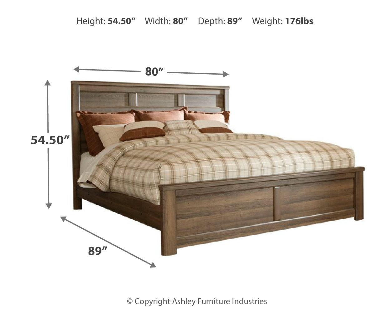 Juararo King Bed dimension diagram