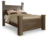 Juararo Queen Poster Bed headboard close-up