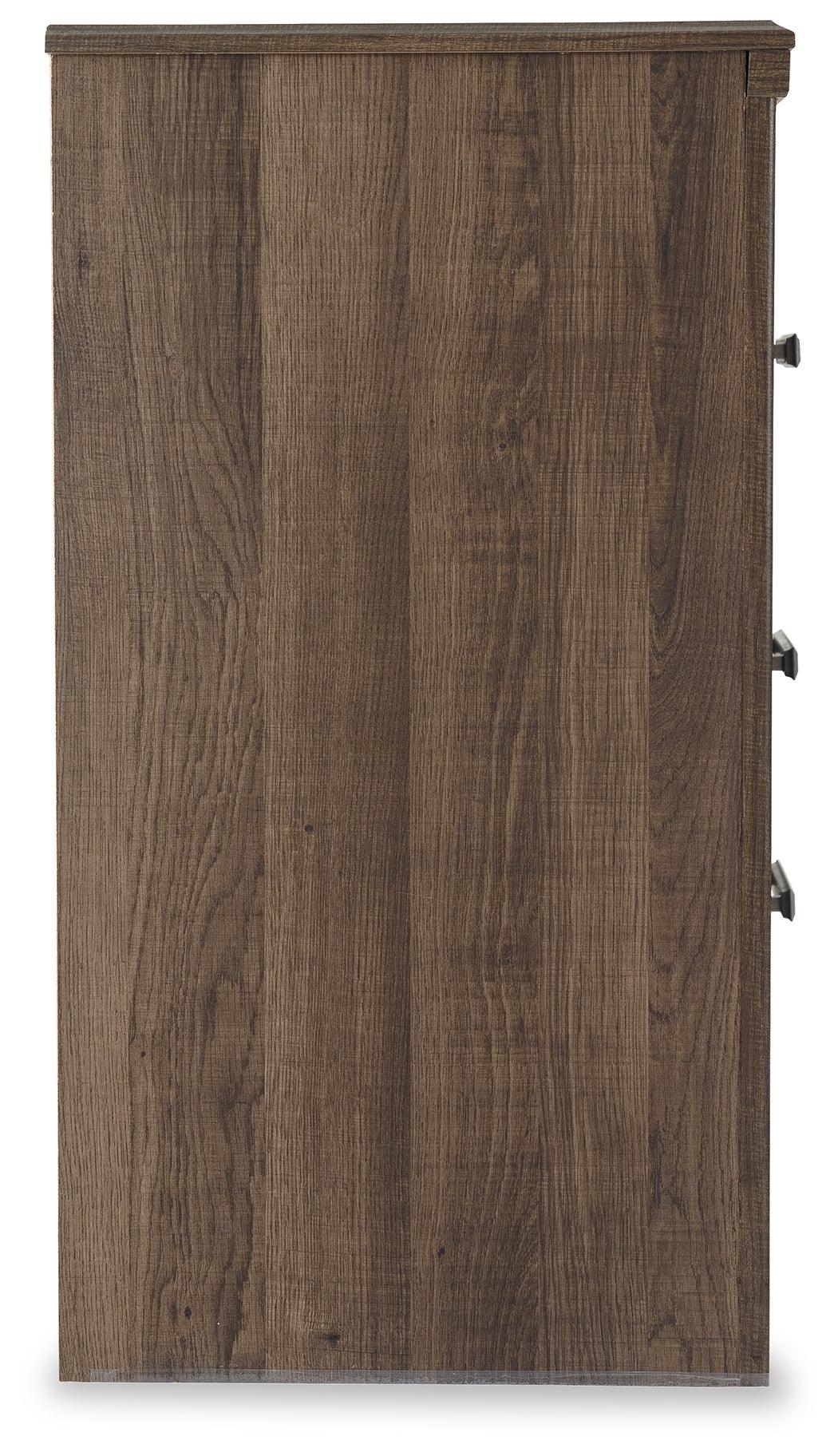 Open drawer view of Juararo Nightstand