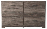 Ralinksi Gray 6-Drawer Dresser front view