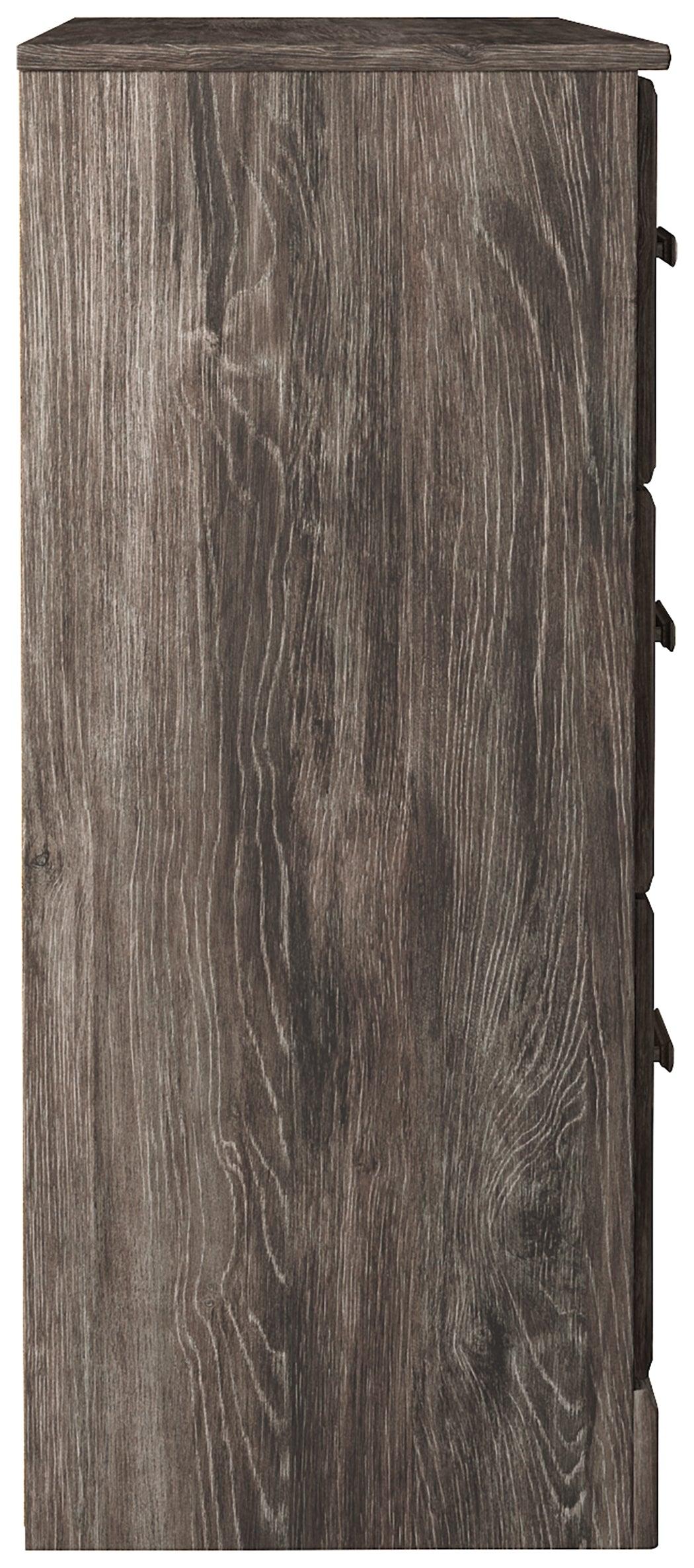 Side view of Ralinksi Gray Dresser