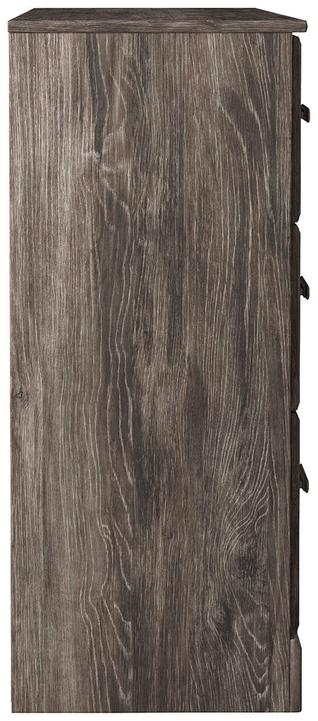 Side view of Ralinksi Gray Dresser