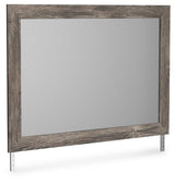 Ralinksi gray bedroom mirror angled view