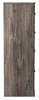 Side profile of Ralinksi Gray Chest of Drawers