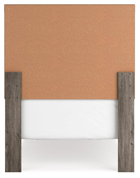 Ralinksi Gray Twin Panel Bed back view