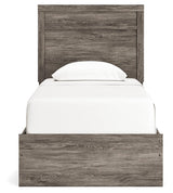 Ralinksi Gray Twin Panel Bed side view