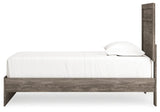 Ralinksi Gray Twin Panel Bed side alternate angle