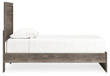 Ralinksi Gray Twin Panel Bed side close-up