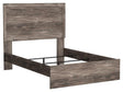 Ralinksi Gray Full Panel Bed angled side view