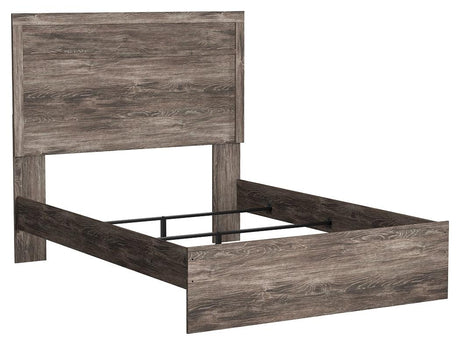 Ralinksi Gray Full Panel Bed angled side view