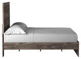 Ralinksi Gray Full Panel Bed assembled view