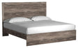 Ralinksi Gray King Panel Bed front left angle view
