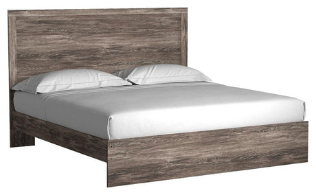 Ralinksi Gray King Panel Bed front left angle view