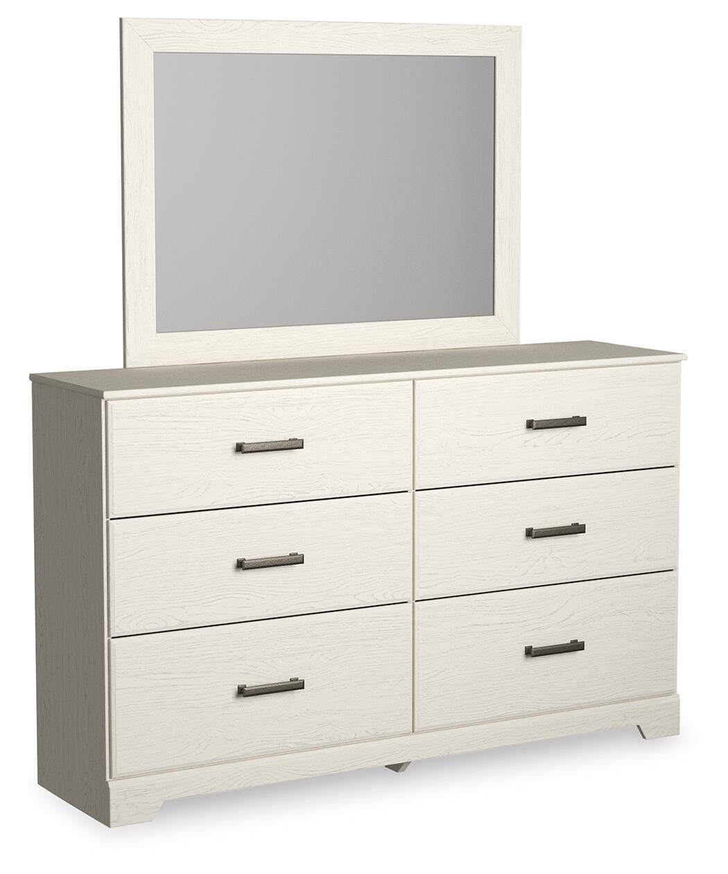 Stelsie White Panel Bedroom Set angled view