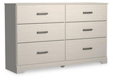 Stelsie White Dresser side angle view