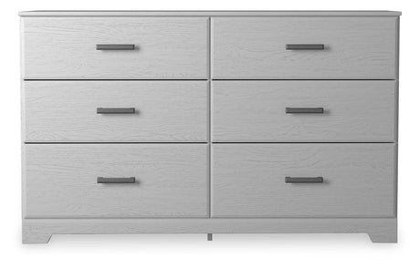 Stelsie White Dresser front view