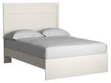Stelsie White Full Panel Bed - Ella Furniture