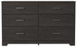 Belachime Black Dresser front view