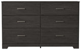 Belachime Black Dresser front view