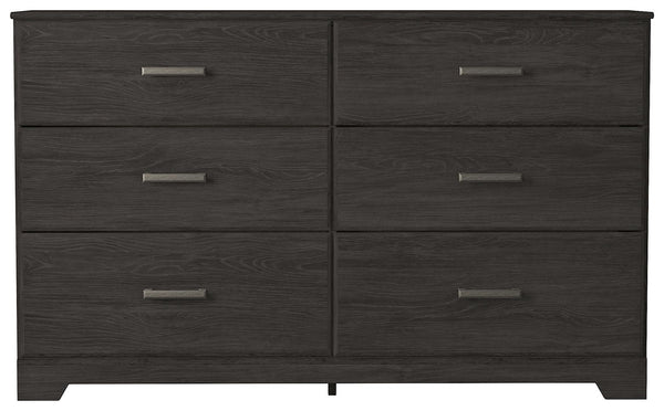 Belachime Black Dresser front view