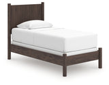 Pamytta Brown Twin Panel Bed side angle