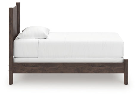 Pamytta Brown Twin Panel Bed side view