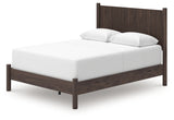 Close-up of reeded headboard on Pamytta panel bed