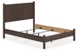 Pamytta Brown Queen Panel Bed front angle view