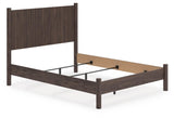 Pamytta Brown Panel Bedroom Set angled view