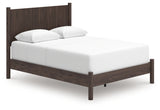 Pamytta Brown Queen Panel Bed angled side view