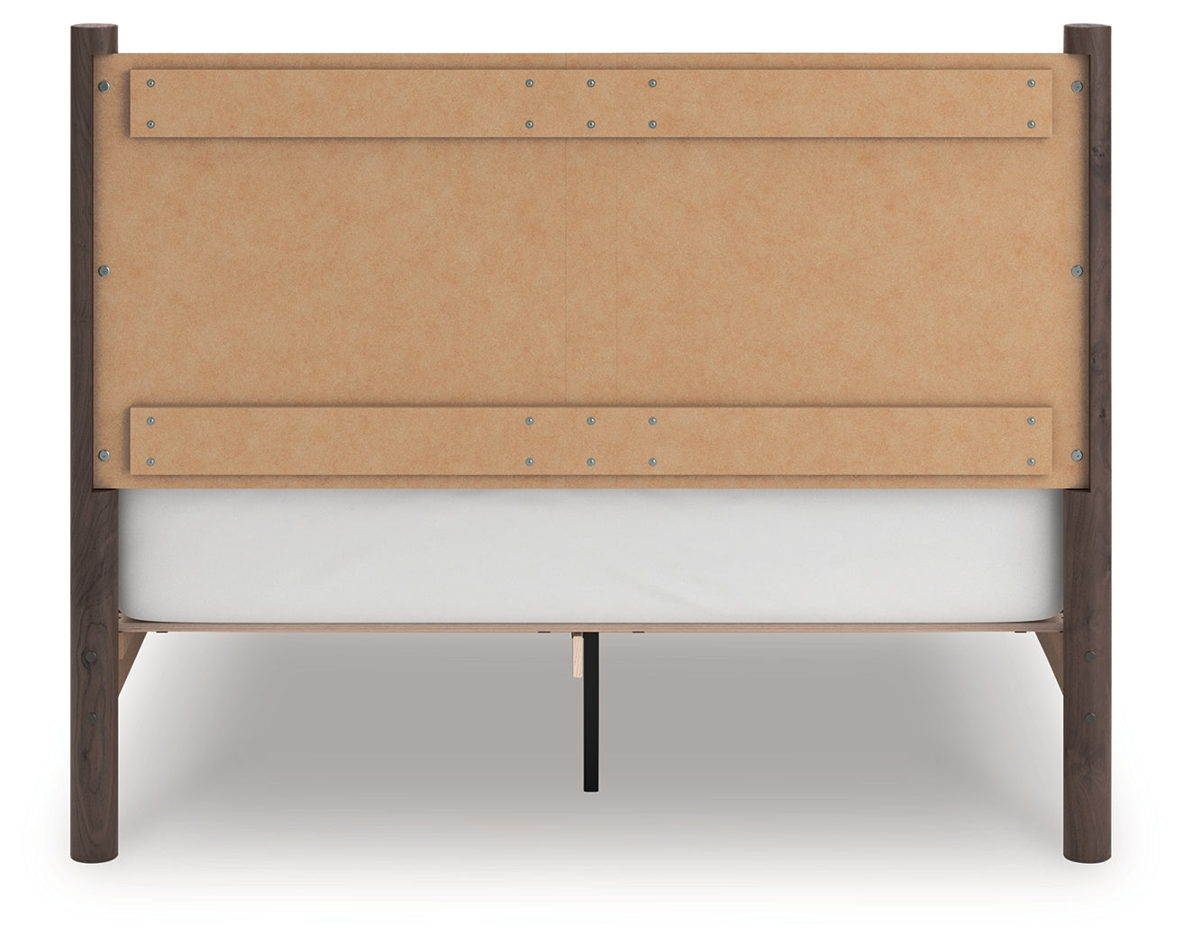 Pamytta brown queen panel platform bed side alternate angle
