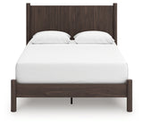 Pamytta brown queen panel platform bed alternate angle view