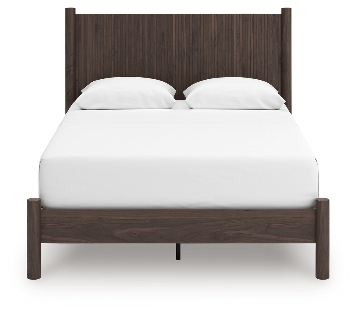 Pamytta brown queen panel platform bed alternate angle view