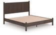 Pamytta Brown King Panel Platform Bed front angle