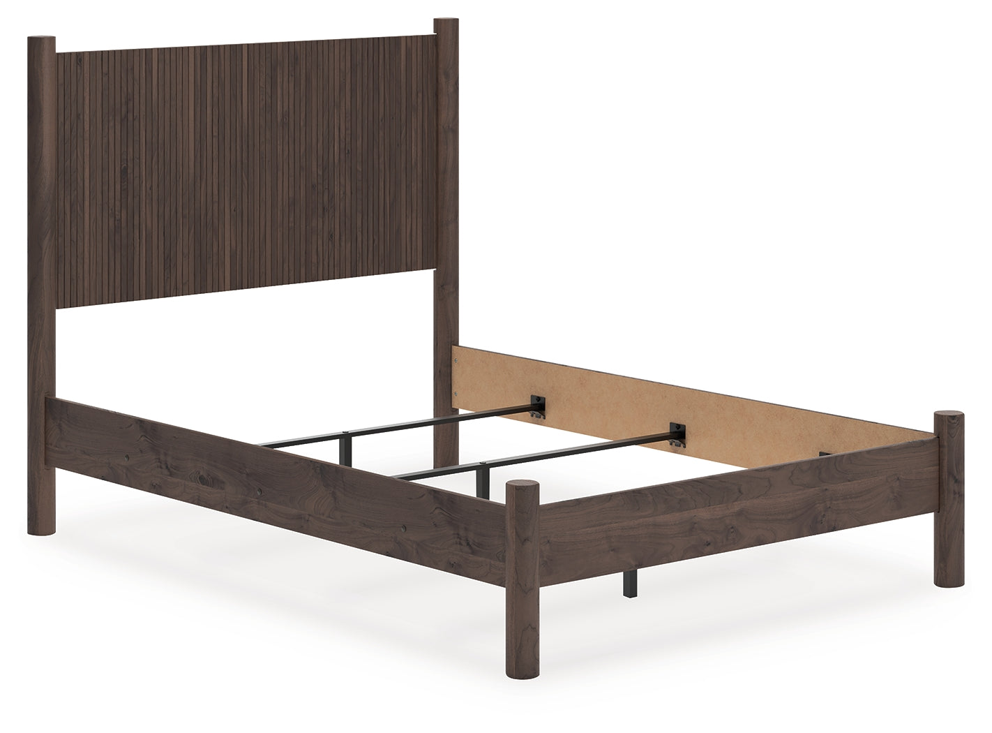 Pamytta full panel bed angled side view