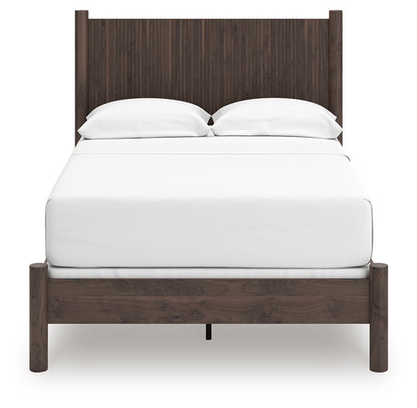 Pamytta full panel bed headboard close-up