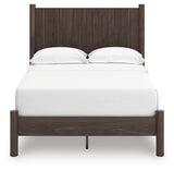 Side view of Pamytta Brown Full Bed platform design
