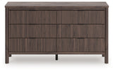 Pamytta Brown Dresser front view