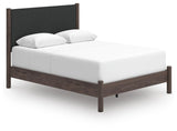 Pamytta Brown Upholstered Panel Bedroom Set angled view