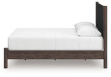 Alternate side view of Pamytta Brown Queen Upholstered Bed