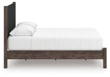 Back view showing platform footboard of Pamytta Queen Bed