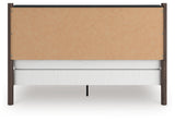 Back view of Pamytta King Upholstered Panel Bed