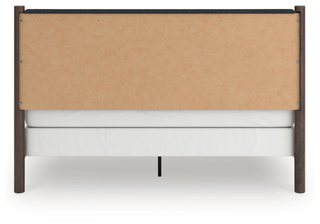 Back view of Pamytta King Upholstered Panel Bed