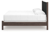 Alternate side view of Pamytta King Upholstered Panel Bed
