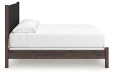 Side profile of Pamytta King Upholstered Panel Bed
