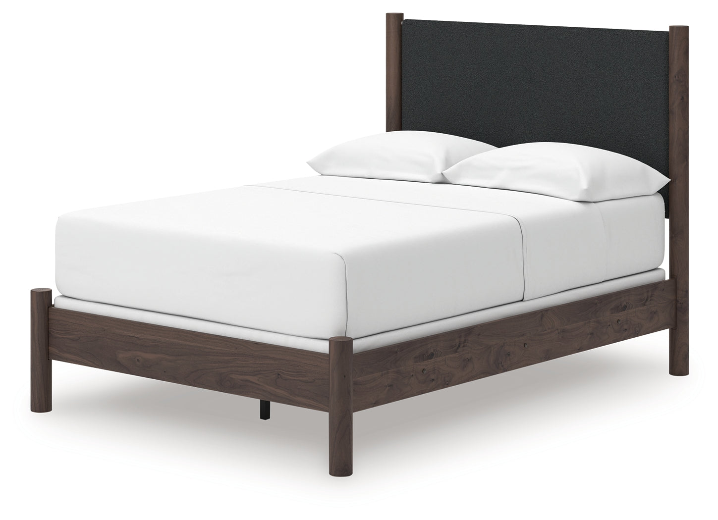 Pamytta brown full upholstered panel bed alternate angle view