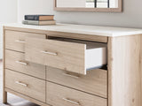 Cadmori Two-Tone Dresser And Mirror