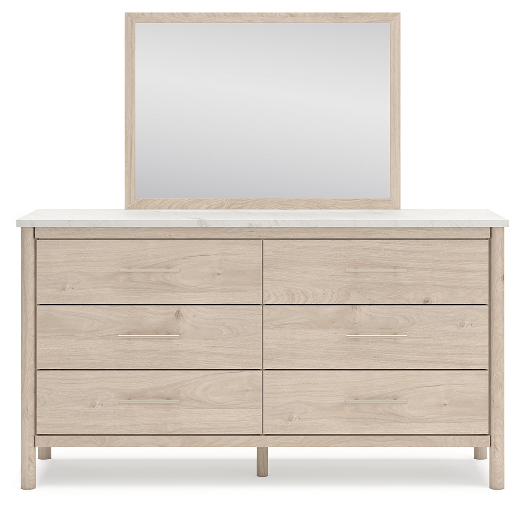 Cadmori Two-Tone Dresser And Mirror