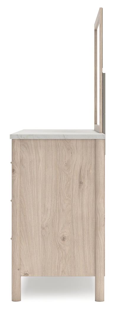 Cadmori Two-Tone Dresser And Mirror